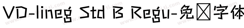 VD-lineg Std B Regu字体转换